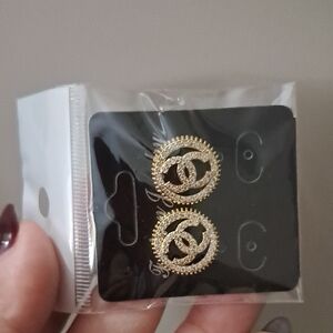 Fashion Jewelry Gold-Tone Stud Earrings